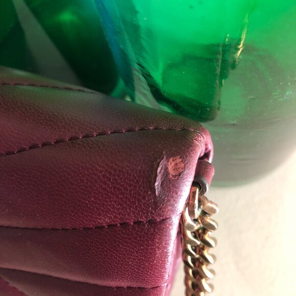 TORY BURCH Quilted Kira Chevron Shoulder Crossbody Bag Bordeaux - Picture 12 of 12